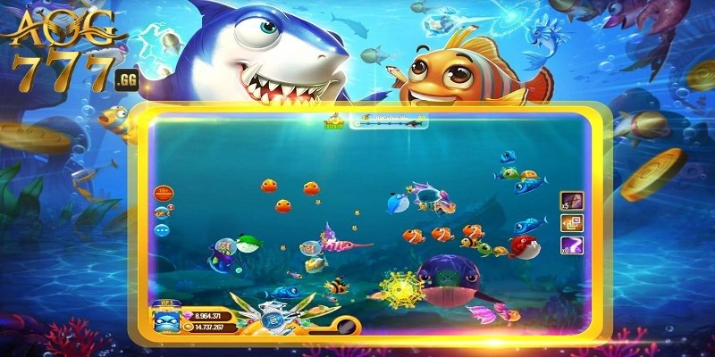 Sảnh game bắn cá AOG777 hoàn thiện hình thức tuyệt vời